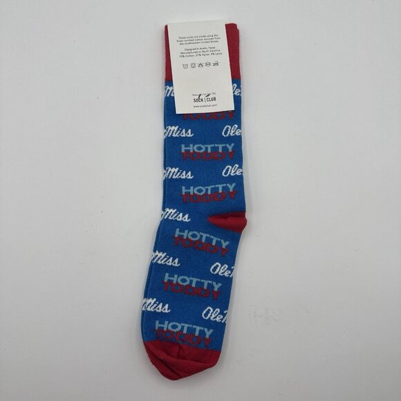 NEW NWT Hotty Toddy Ole Miss Socks University Of Mississippi Gift College - Picture 5 of 6